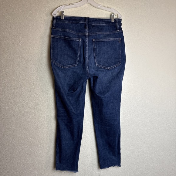 Madewell Women's Jeans Curvy High-Rise Skinny Raw Hem‎ Size 30 Denim Blue - Picture 2 of 5